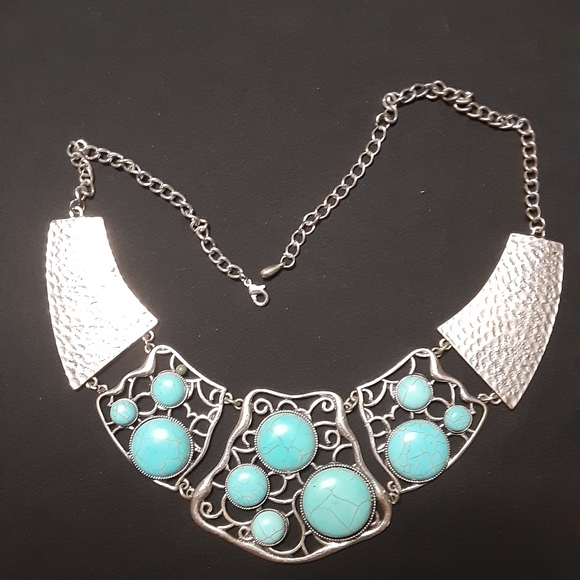 Faux Turquoise Necklace - Picture 1 of 4